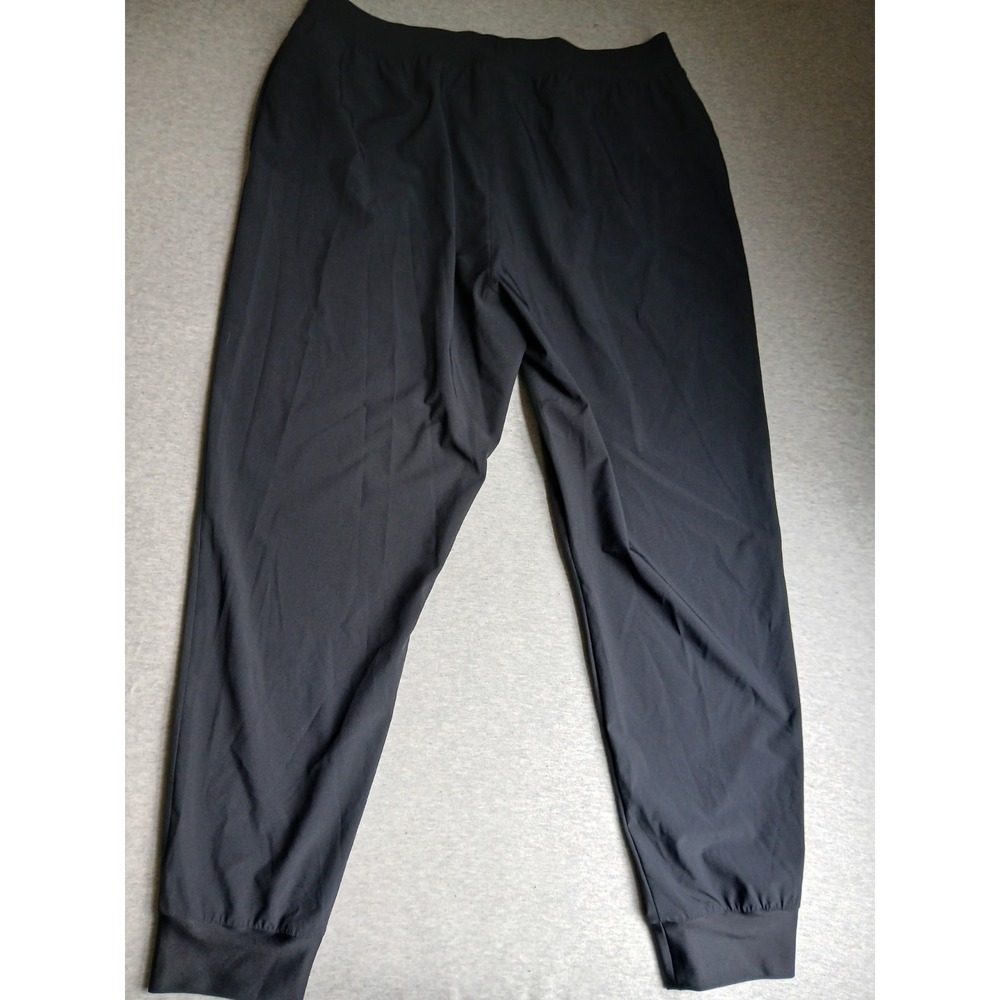 Under Armour Sport Pants Womens XL Rival Active Stretch Pull On Black Tapered - Picture 11 of 12